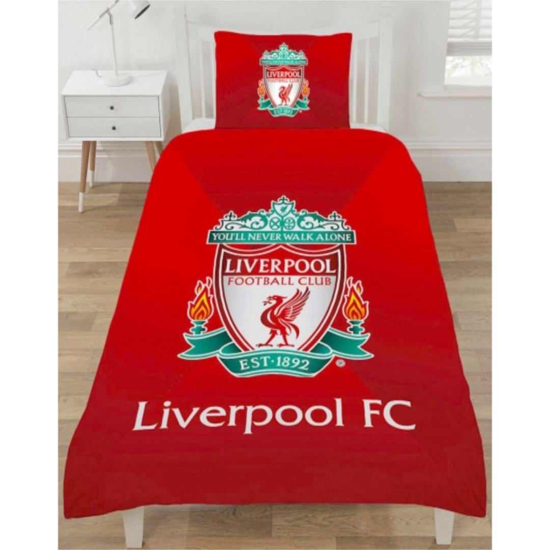 Premier League | Liverpool FC Single Bed Panel Quilt Cover Set | Little Gecko