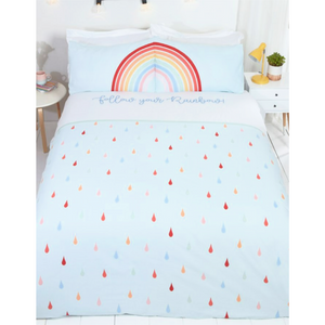 Follow Your Rainbow | Single Bed Quilt Cover Set | Little Gecko