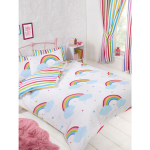 Rainbow Sky | Double/Queen Bed Quilt Cover Set | Little Gecko