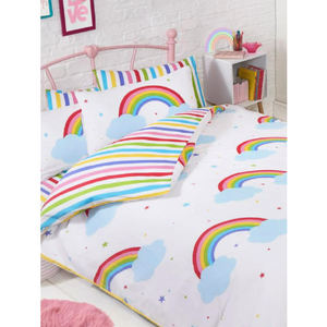 Rainbow Sky | Double/Queen Bed Quilt Cover Set | Little Gecko