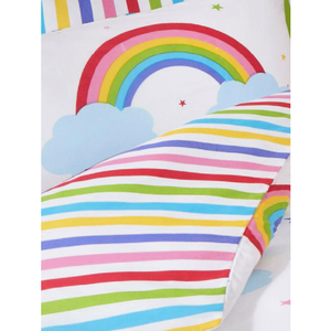 Rainbow Sky | Toddler/Cot Bed Quilt Cover Set | Little Gecko