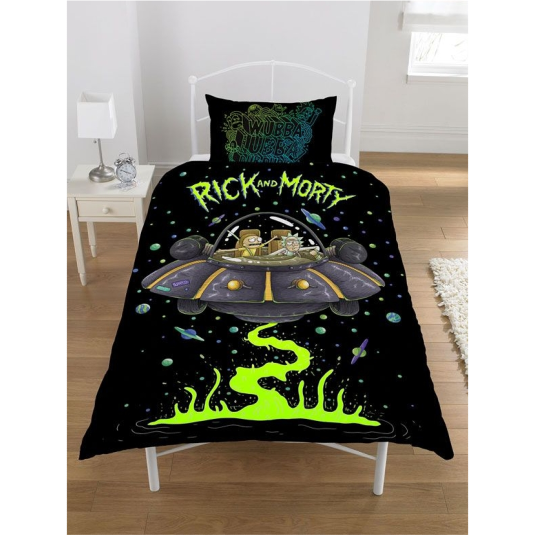 Rick & Morty | Single Bed Quilt Cover Set | Little Gecko