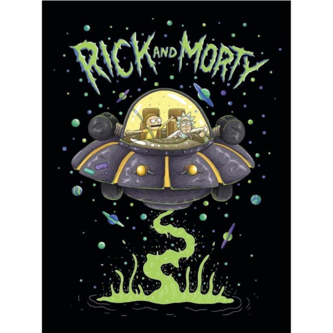 Rick & Morty | Fleece Blanket | Little Gecko