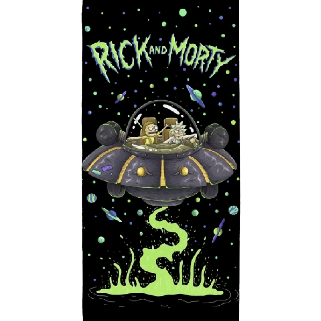 Rick & Morty | Spaceship Towel | Little Gecko