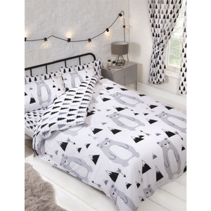 Scandi Bear | Double/Queen Bed Quilt Cover Set | Little Gecko