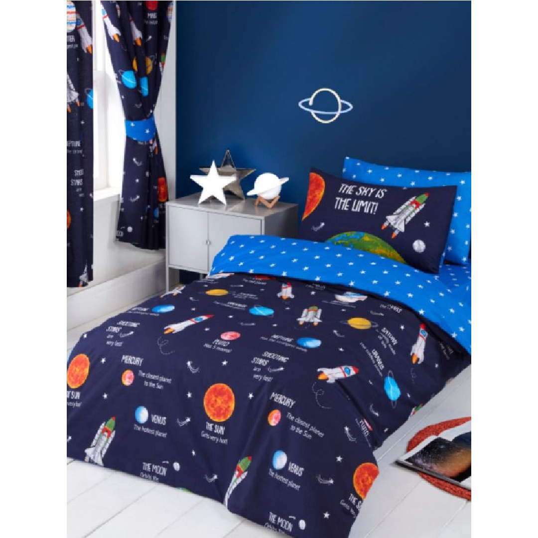 Sky is the Limit | Single Bed Quilt Cover Set | Little Gecko