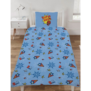 Spiderman | Whoosh Single Bed Quilt Cover Set | Little Gecko