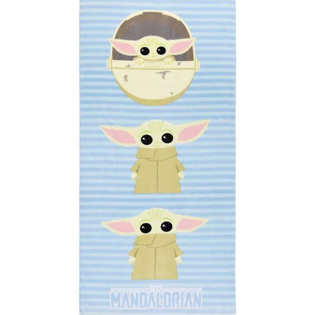 Star Wars | Blue Baby Yoda Towel | Little Gecko
