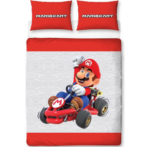 Super Mario | Closeup Double/Queen Bed Quilt Cover Set | Little Gecko