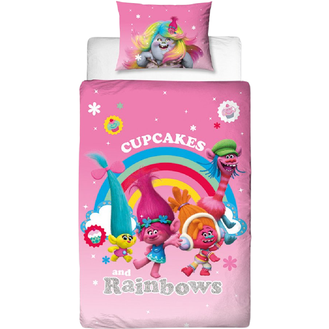 Trolls | Dreams Single Bed Panel Quilt Cover Set | Little Gecko