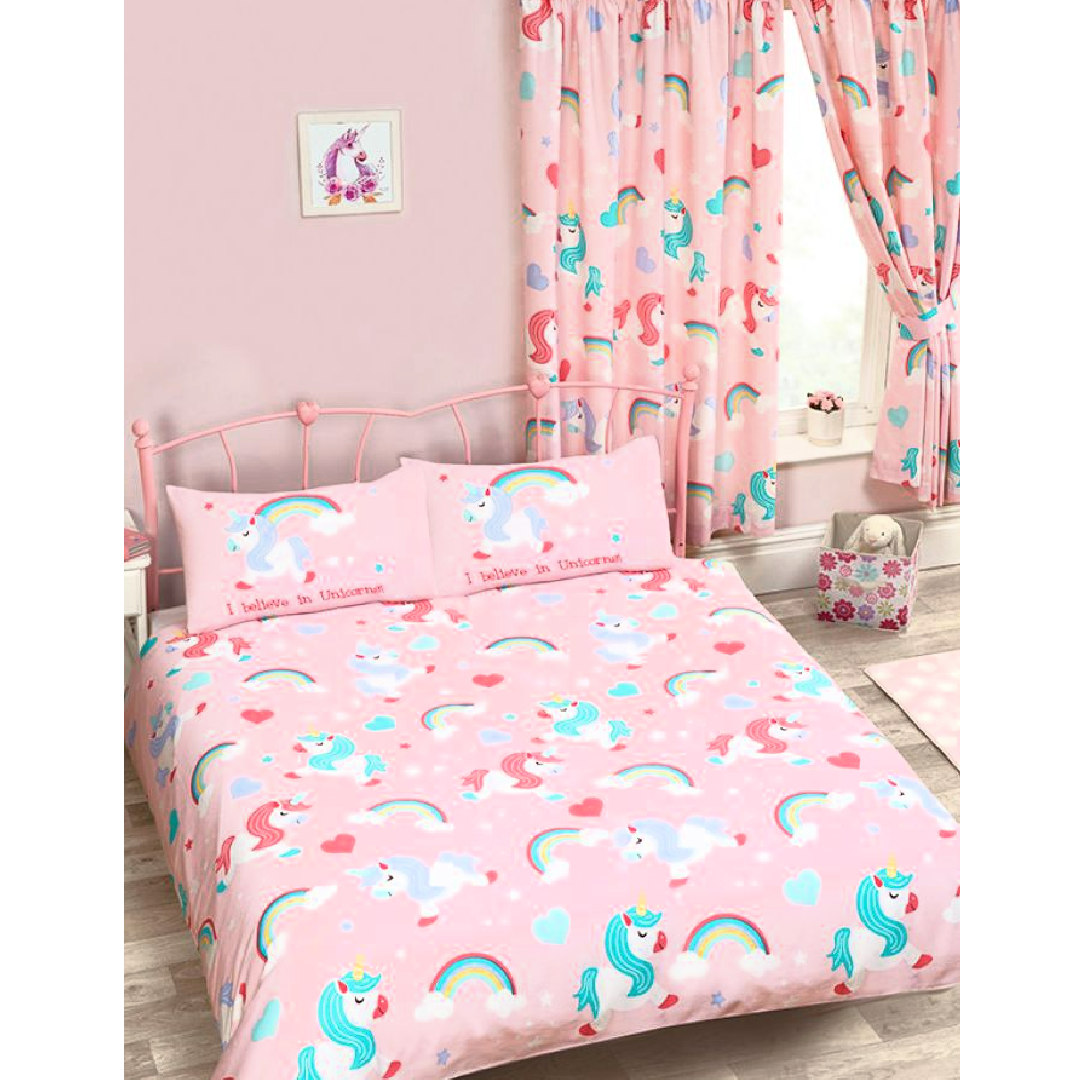 I Believe in Unicorns | Double/Queen Bed Quilt Cover Set | Little Gecko